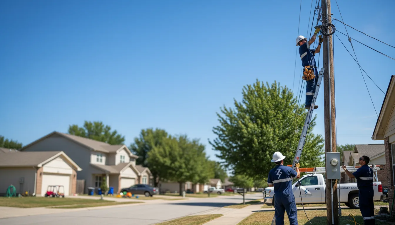 Residential electrician providing installation services in Kelly, LA